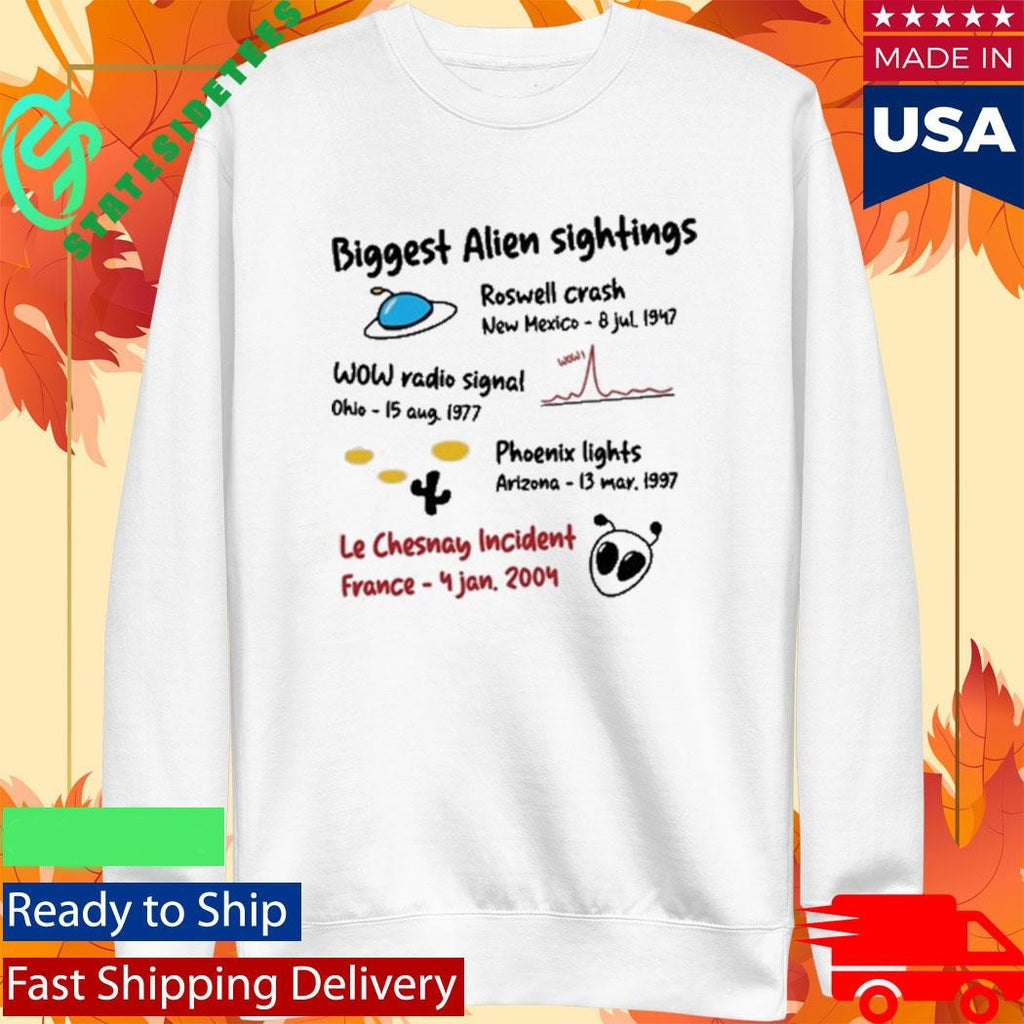 Biggest Alien Sightings Shirt