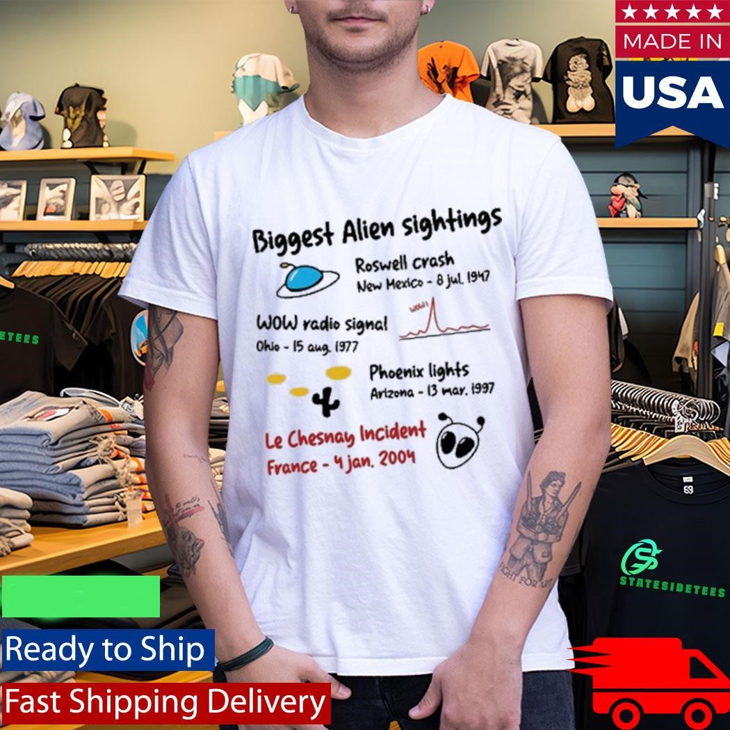 Biggest Alien Sightings Shirt
