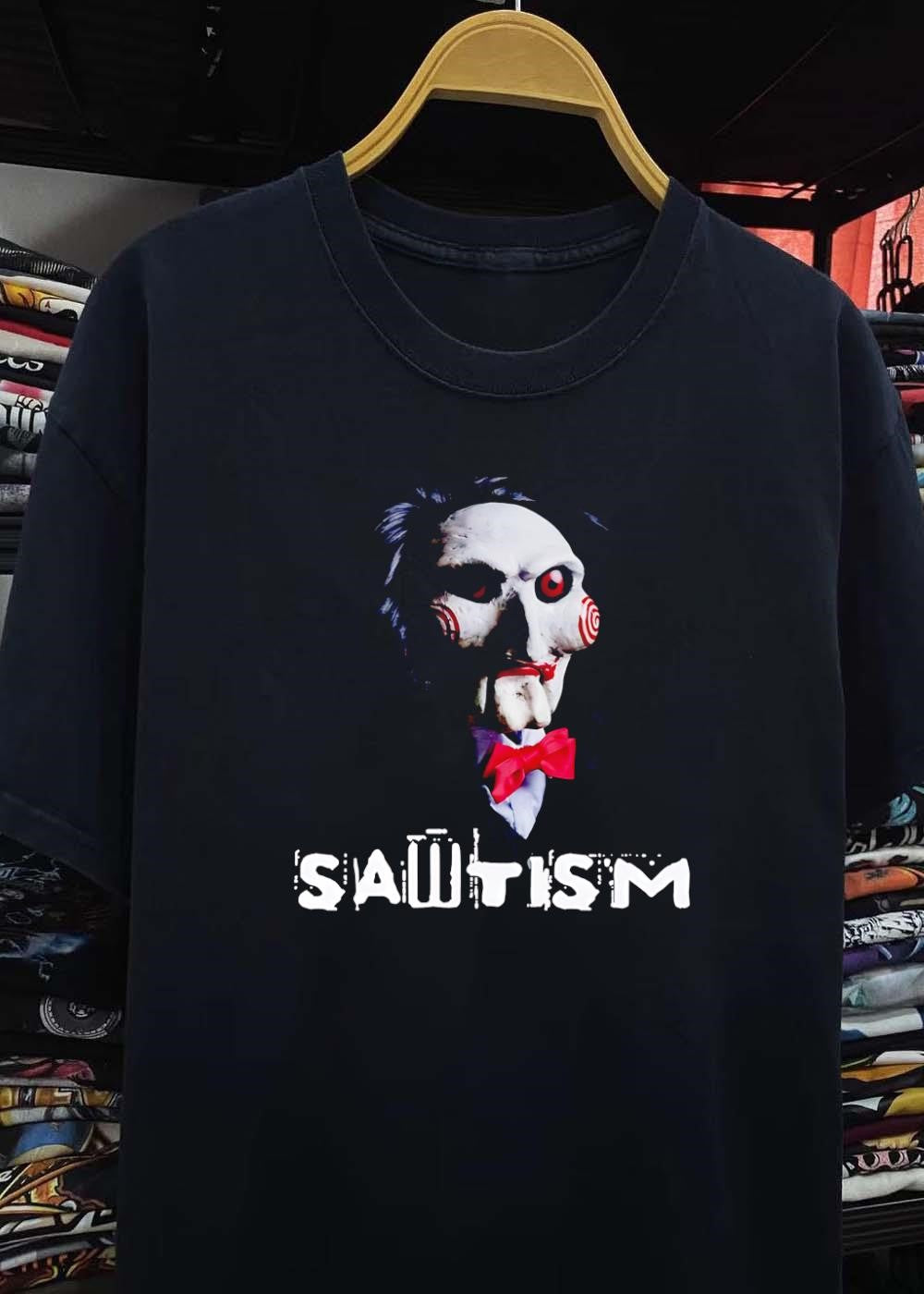 Billy the Puppet Horror Movie Sawtism shirt