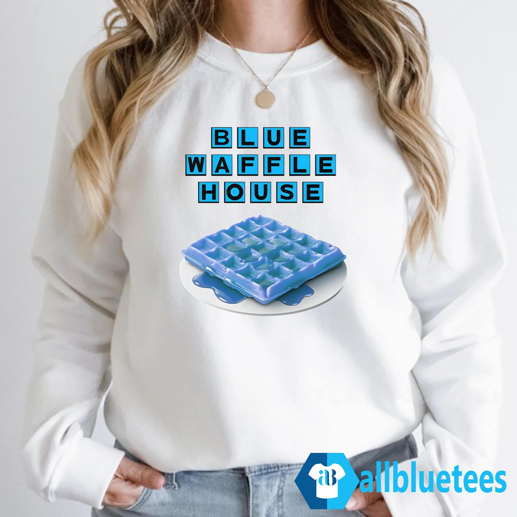 Blue Waffle House Shirt