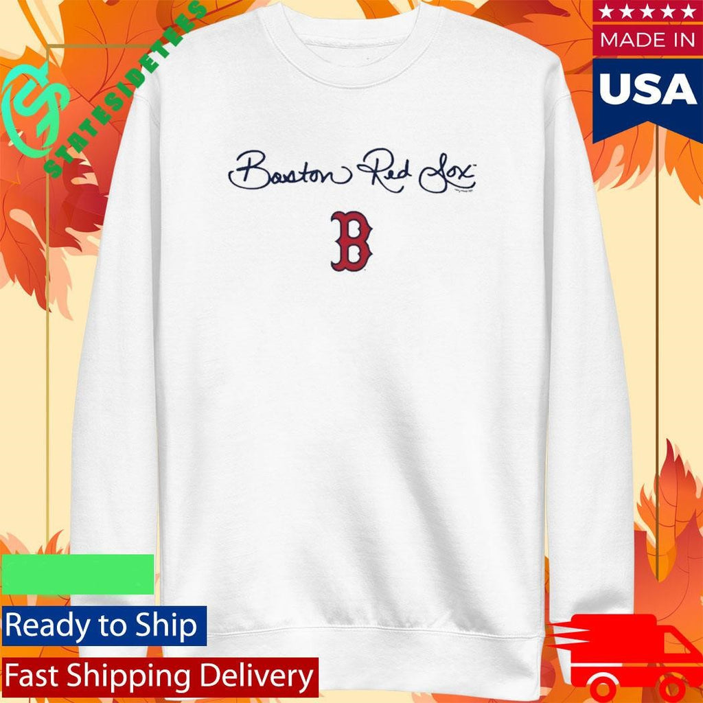 Boston Red Sox Tiny Turnip Youth Script Logo Shirt