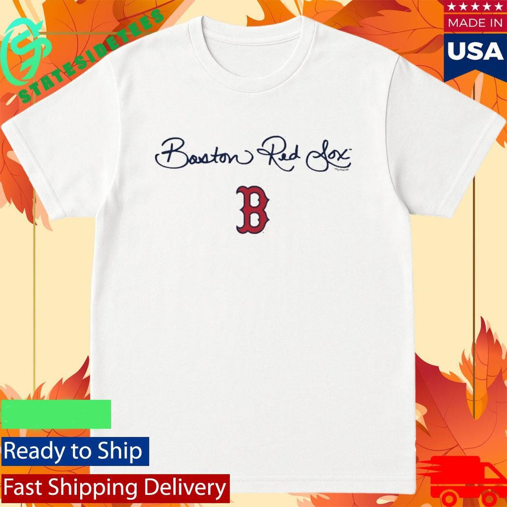 Boston Red Sox Tiny Turnip Youth Script Logo Shirt