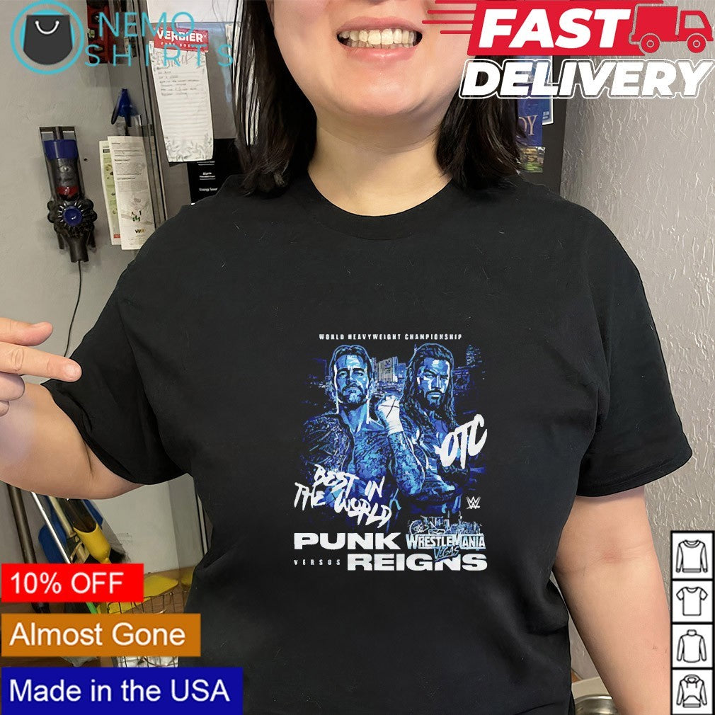 CM Punk vs Roman Reigns WrestleMania Vegas 42 shirt