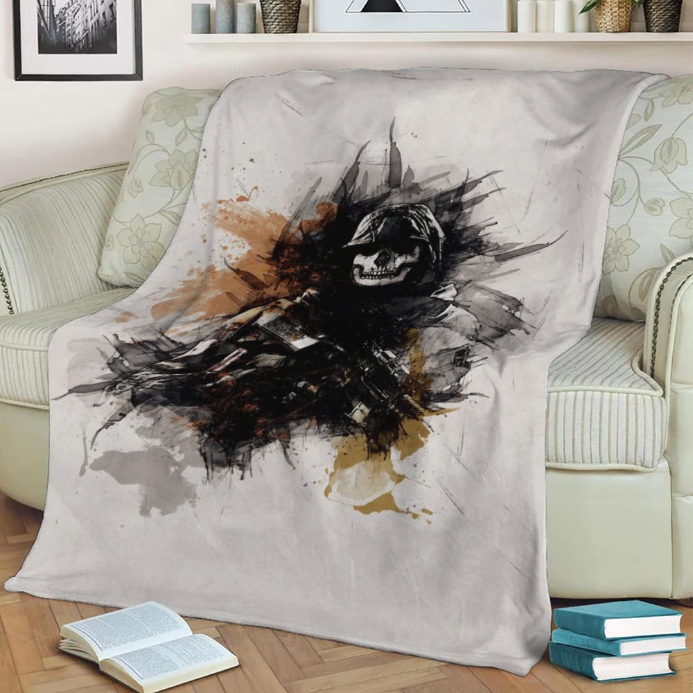Call of Duty Ghost Fleece Throw Blanket