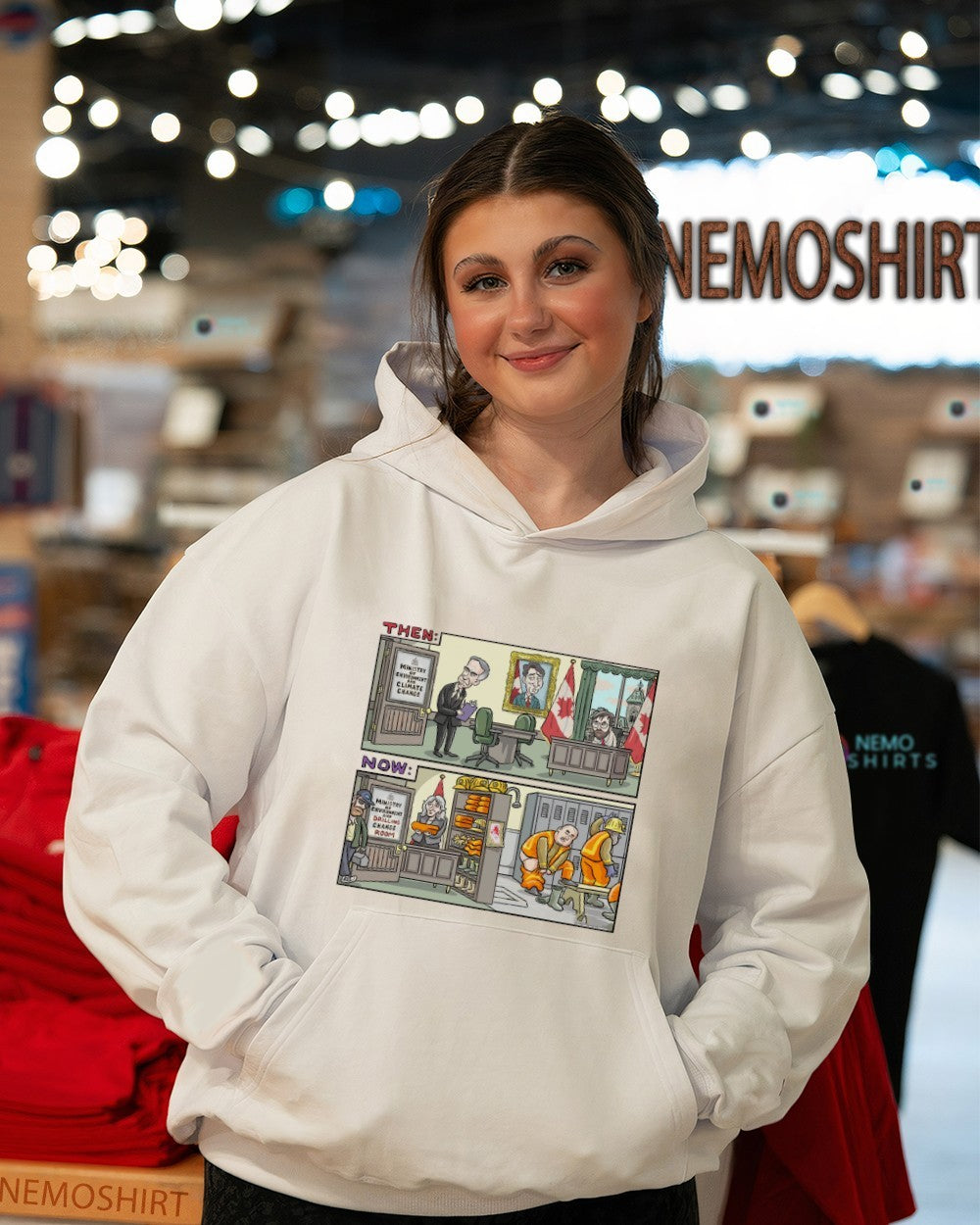 Canadian climate action then and now shirt