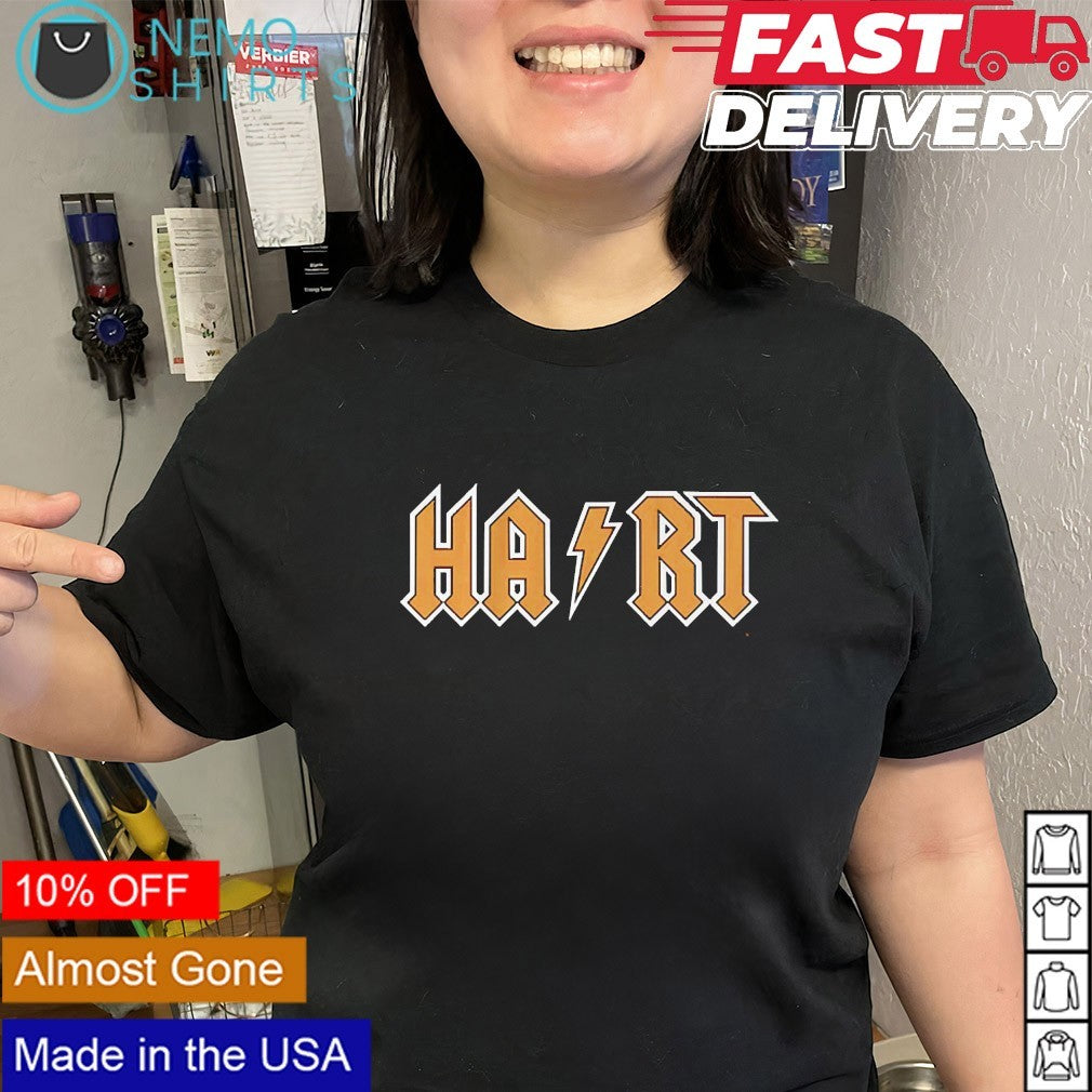 Carter Hart rock logo shirt