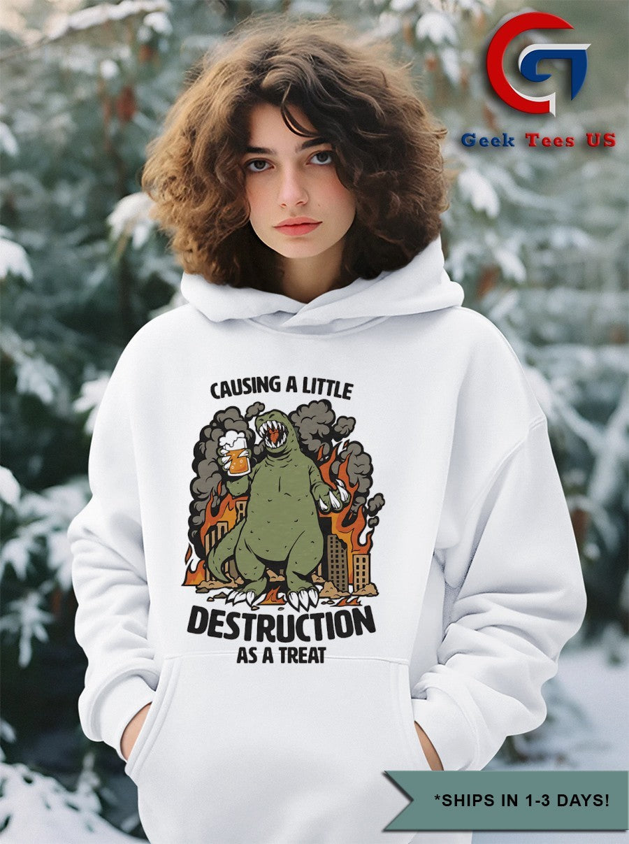 Causing a little destruction as a treat shirt