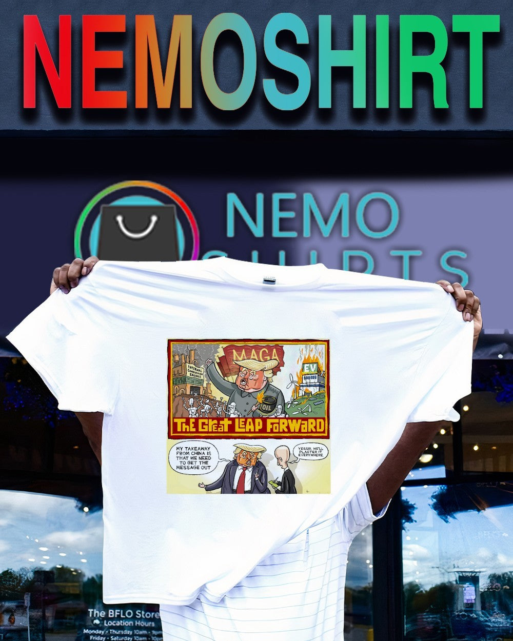 China visit inspires Trump’s great leap forward shirt