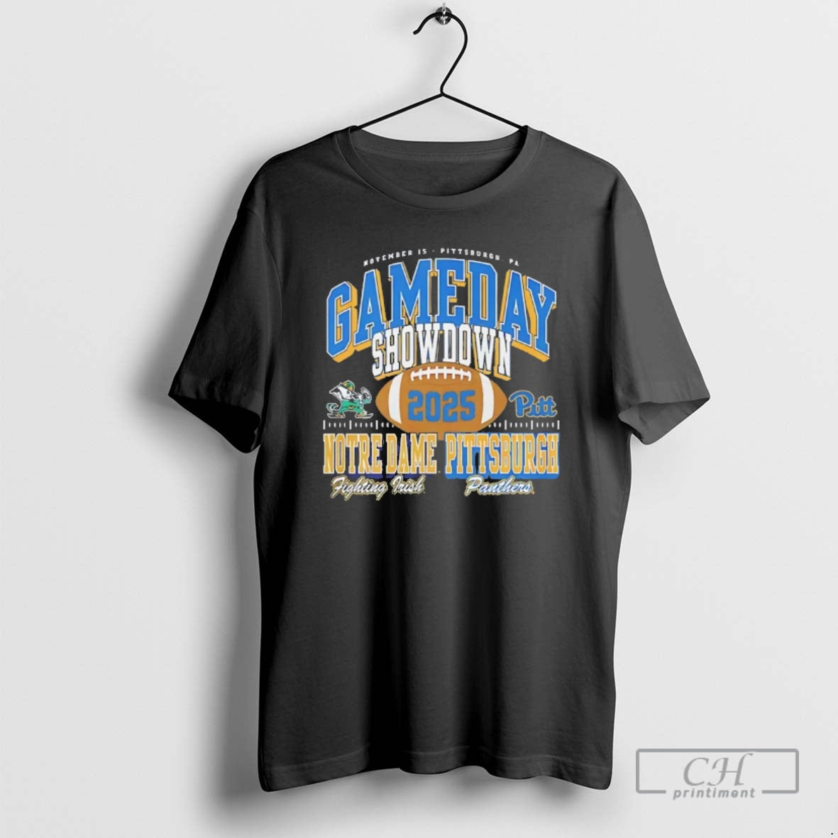 Classic 2025 Gameday Showdown Pitt Panthers Football Vs Notre Dame Fighting Irish Shirt Sweater