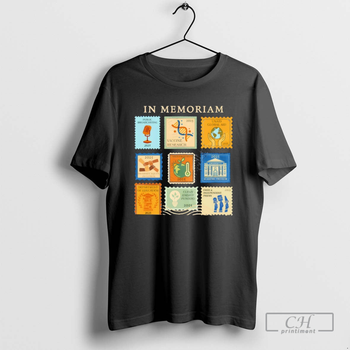 Classic Anti Fascism Retro In Memoriam Stamp Shirt Sweater