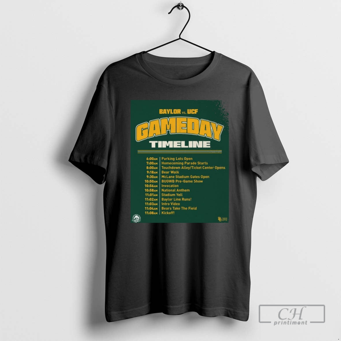 Classic Baylor Bears Vs Ucf Knights Gameday Timeline 2025 Shirt Sweater