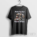 Classic Born To Shit Forced To Wipe Funny Skull Shirt Sweater