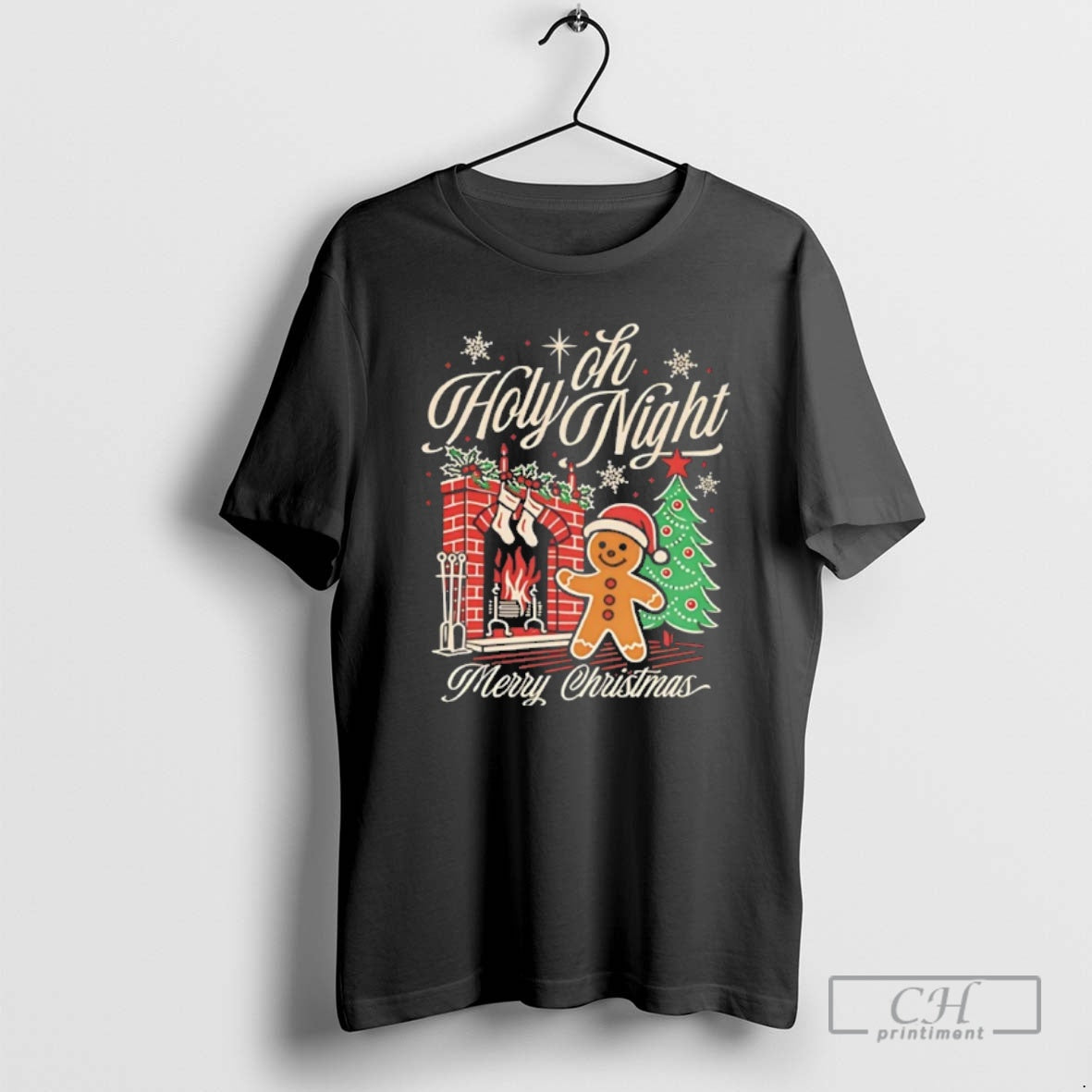 Classic Gingerbread Oh Holy Night Merry Christmas Shirt Sweater