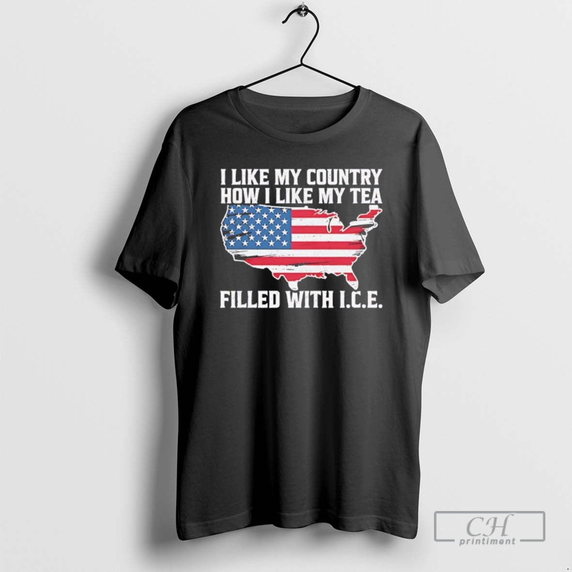 Classic I Like My Country How I Like My Tea Filled With Ice American Map