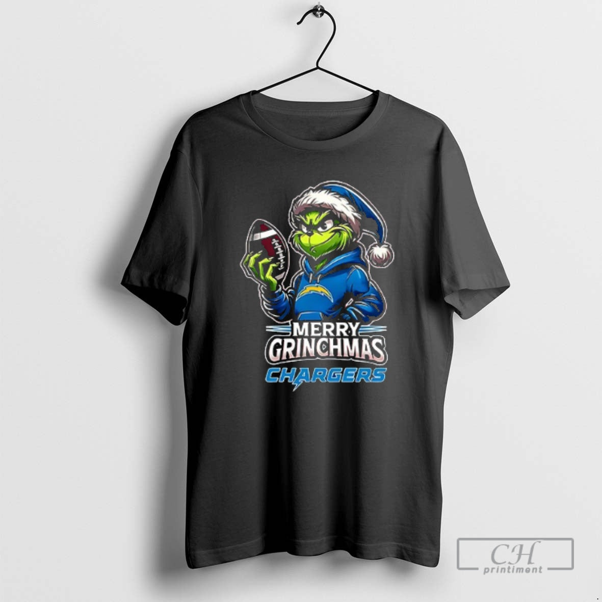 Classic Los Angeles Chargers Merry Grinchmas They Hate Us Because They Aint Us Double Sided