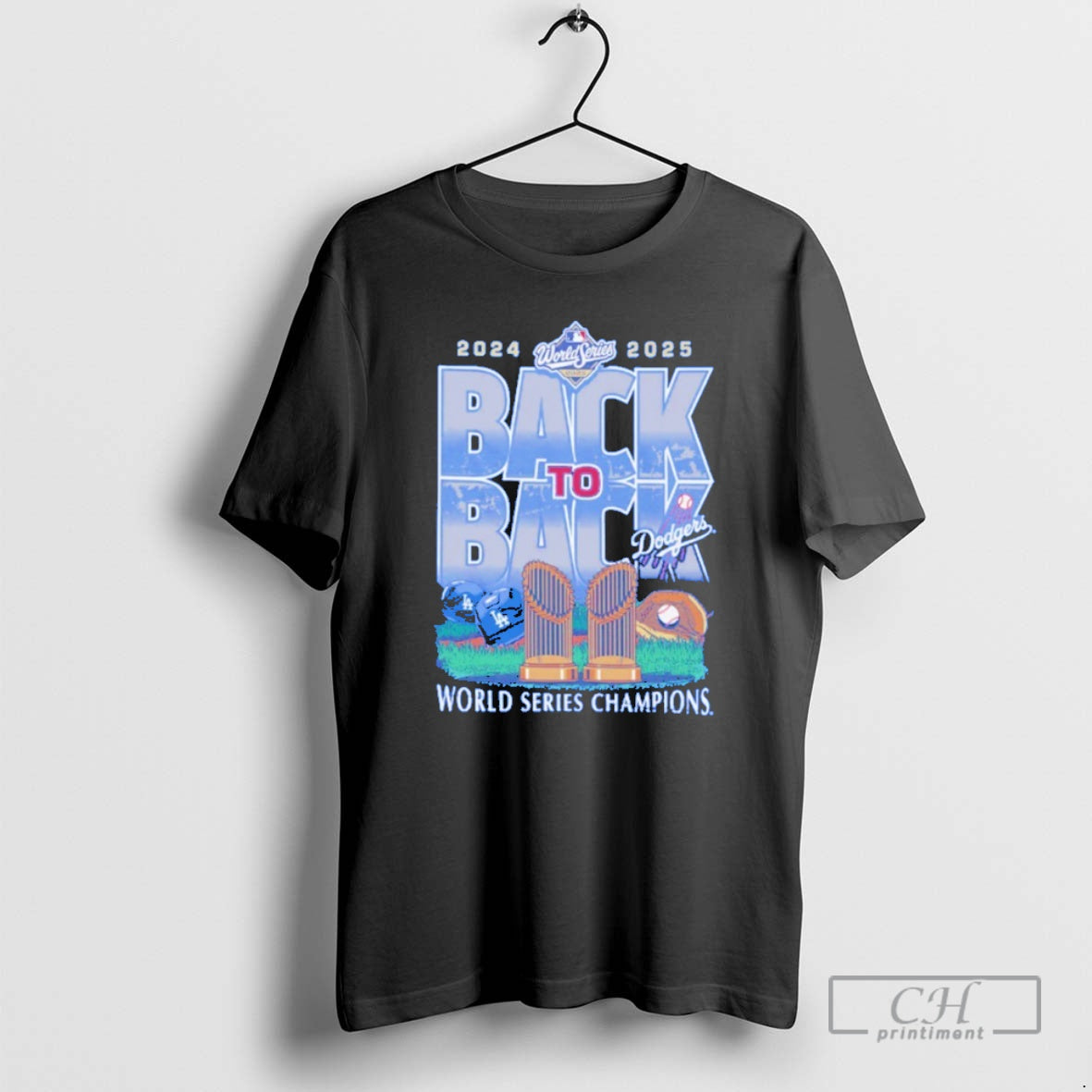 Classic Los Angeles Dodgers 2024 2025 Back To Back World Series Champions Blue Shirt Sweater