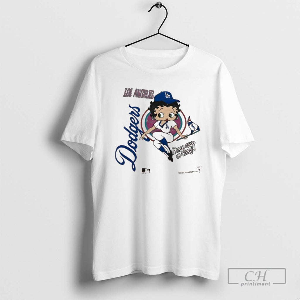 Classic Los Angeles Dodgers And Boop Oop A Doop Collab Logo Shirt Sweater