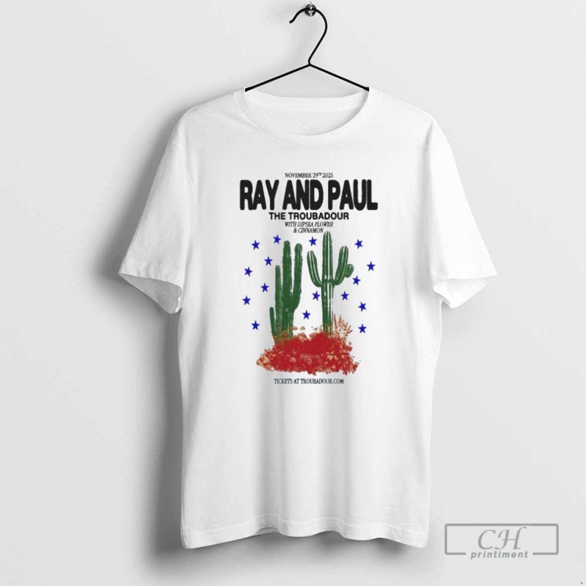 Classic Ray And Paul The Troubadour Tour 2025 Cactus Shirt Sweater