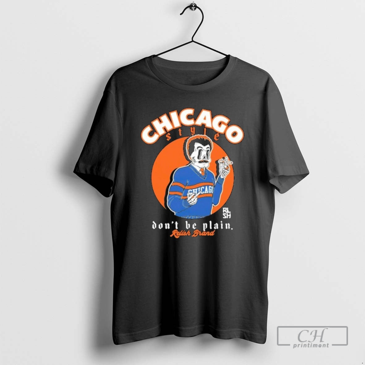 Classic Relish Dont Be Plain Chicago Style Coach Shirt Sweater