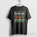 Classic Santa Tractor Driving Home For Christmas Ugly Christmas Sweat Shirt Sweater