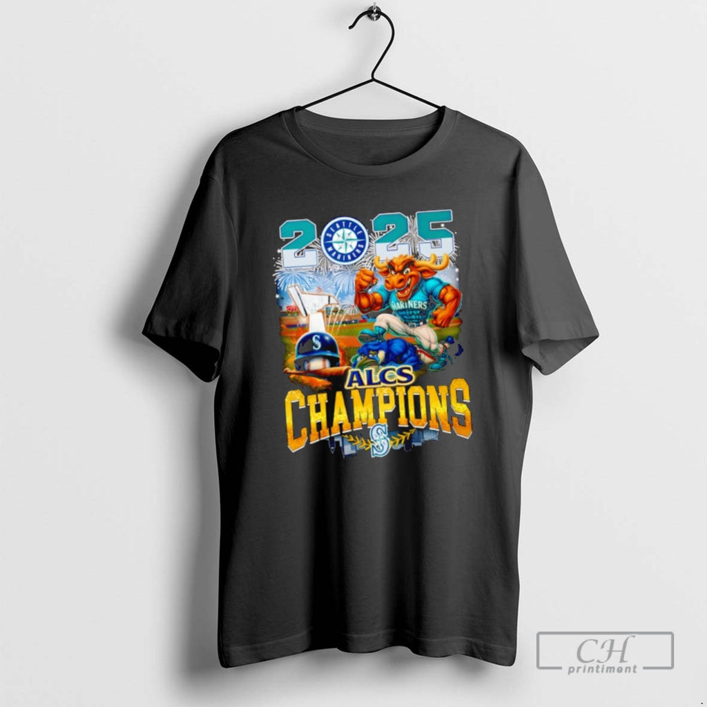 Classic Seattle Mariners 2025 American League Champions Series Alcs Mlb Mascot Logo Shirt Sweater