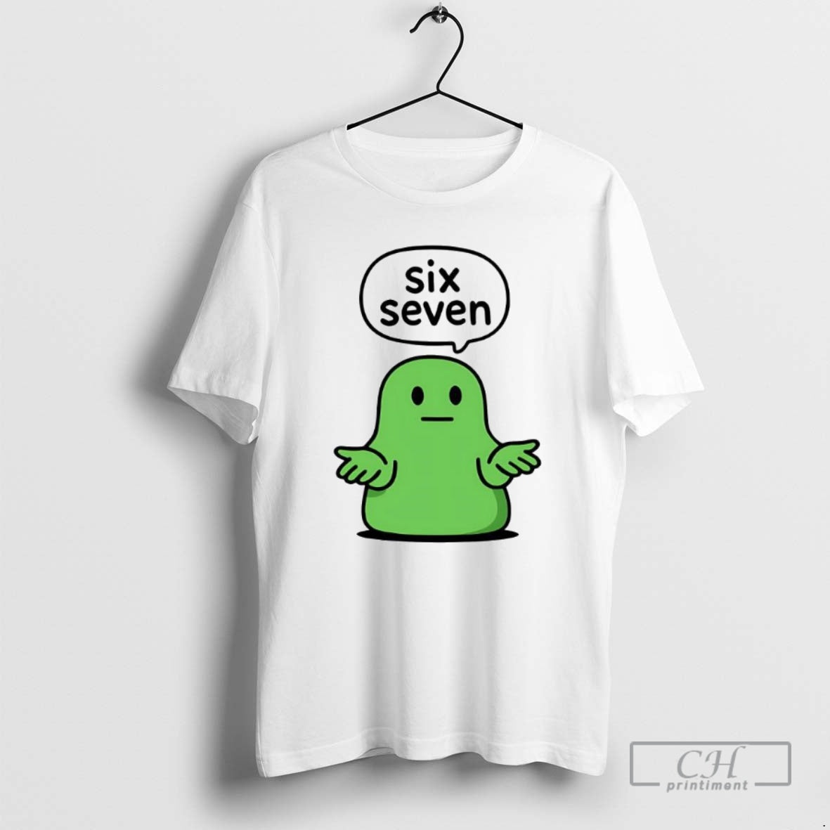 Classic Six Seven Green Blob Slime Cute Shirt Sweater