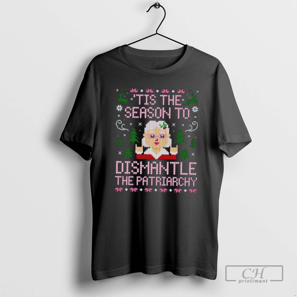 Classic Tis The Season To Dismantle The Patriarchy Ugly Christmas Shirt Sweater