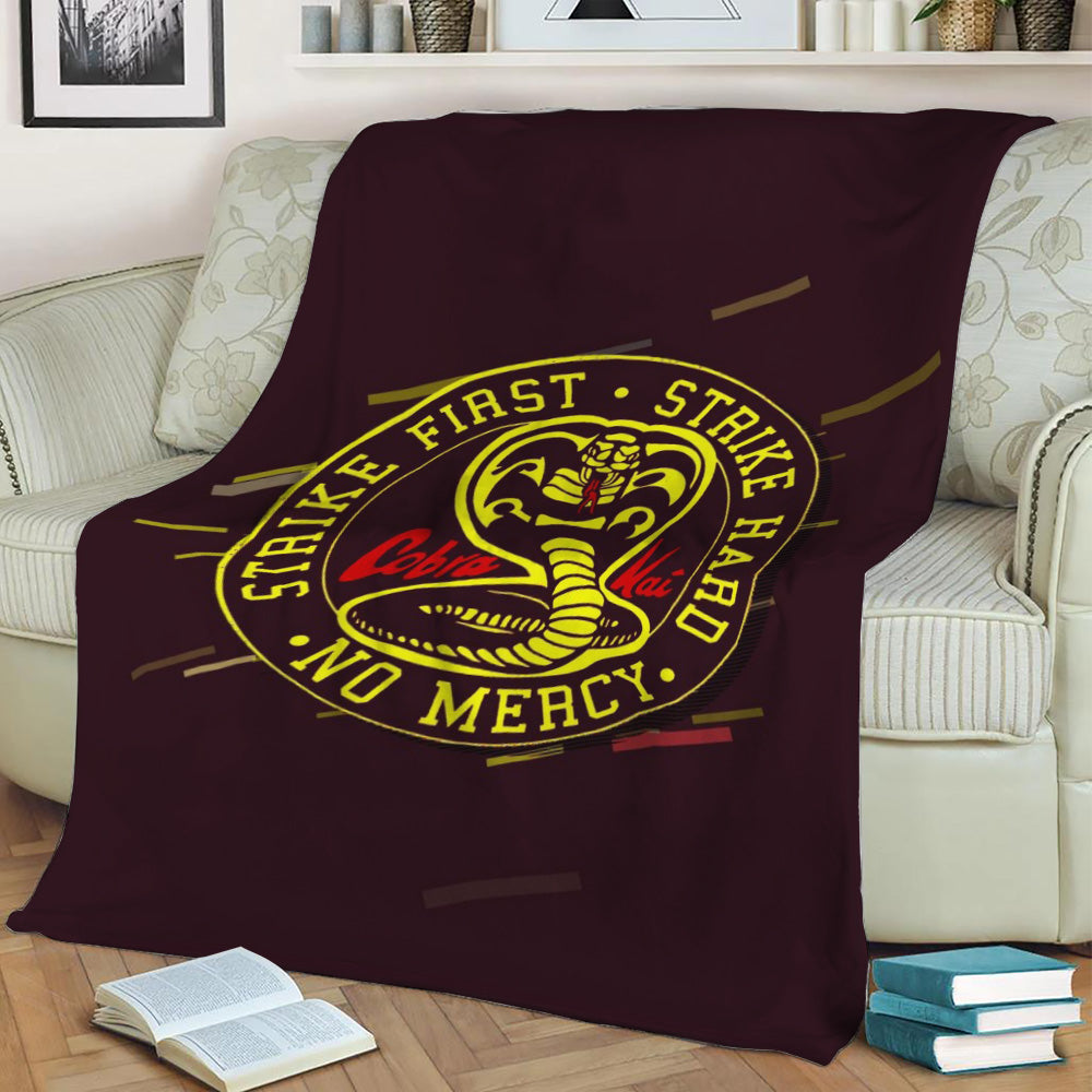 Cobra Kai Logo Fleece Throw Blanket