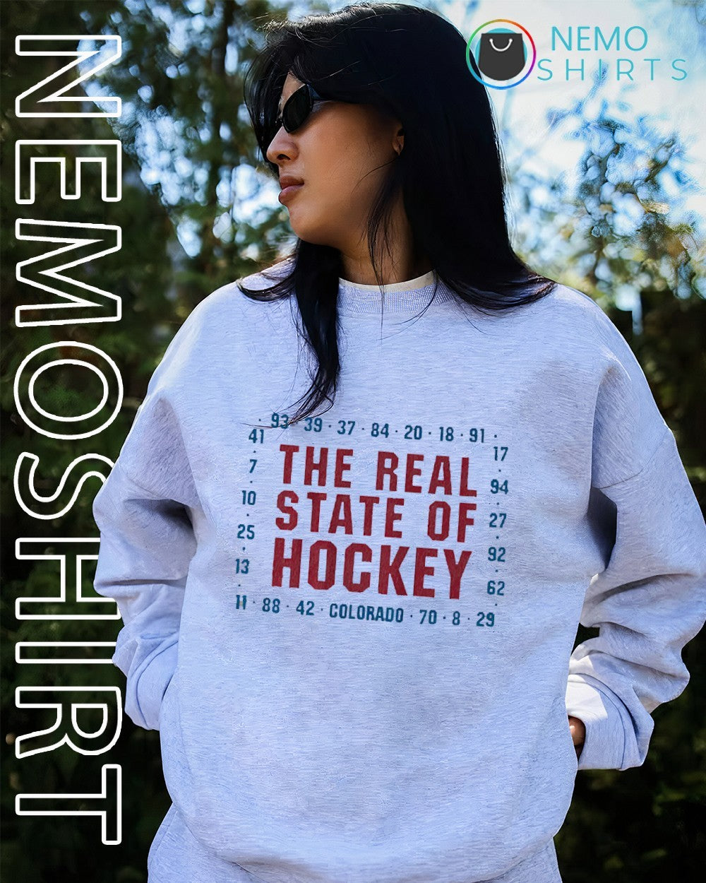 Colorado Avalanche the real state of hockey shirt