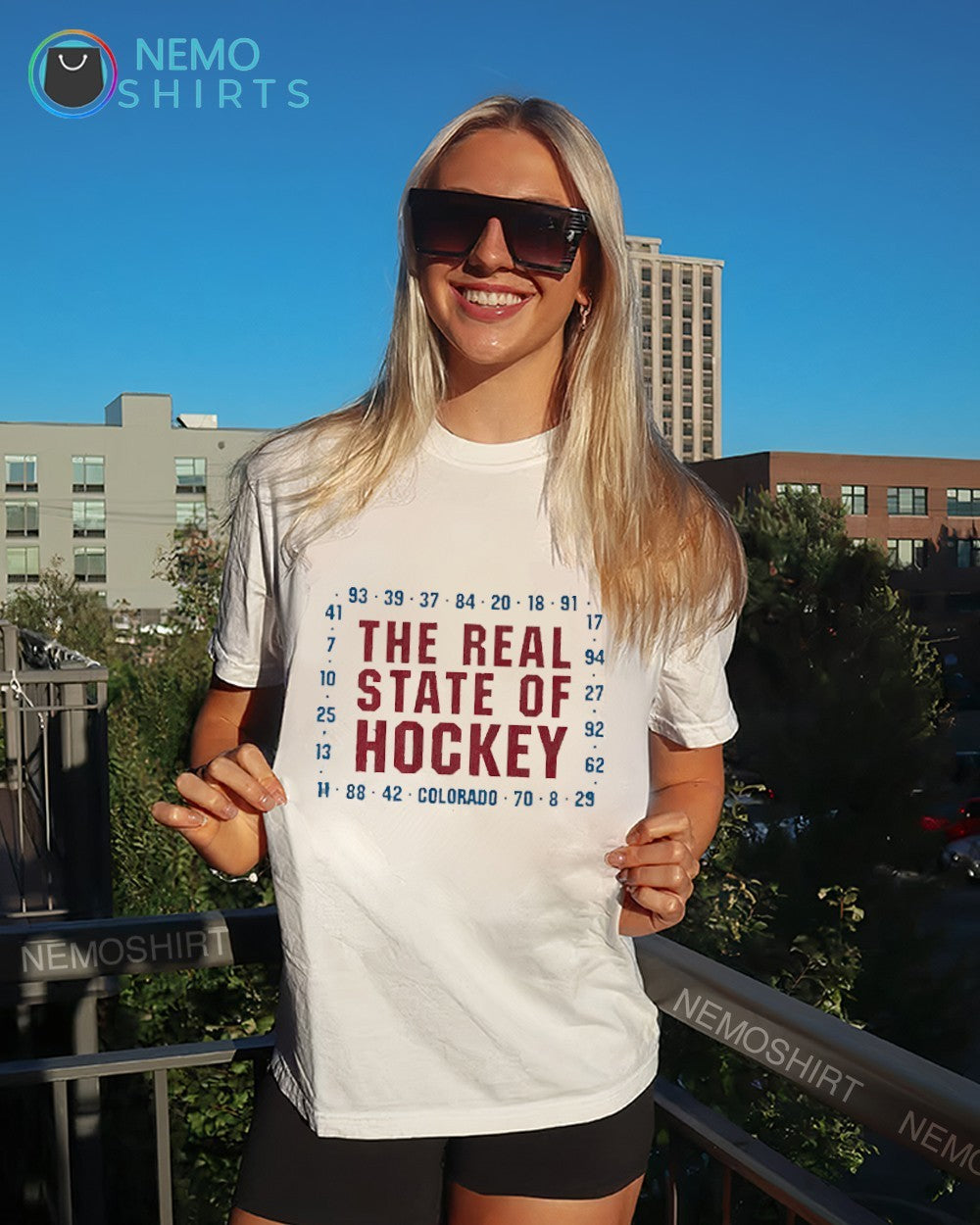 Colorado Avalanche the real state of hockey shirt