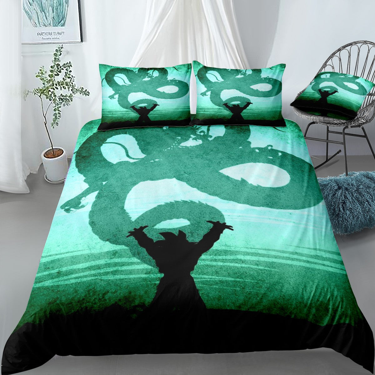Come on Shenron Bedding Set (Duvet Cover & Pillow Shams)
