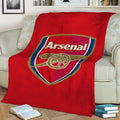 Current Arsenal Crest Fleece Throw Blanket