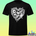 Cyndi Lauper Faded Black Punk Heart Shirt