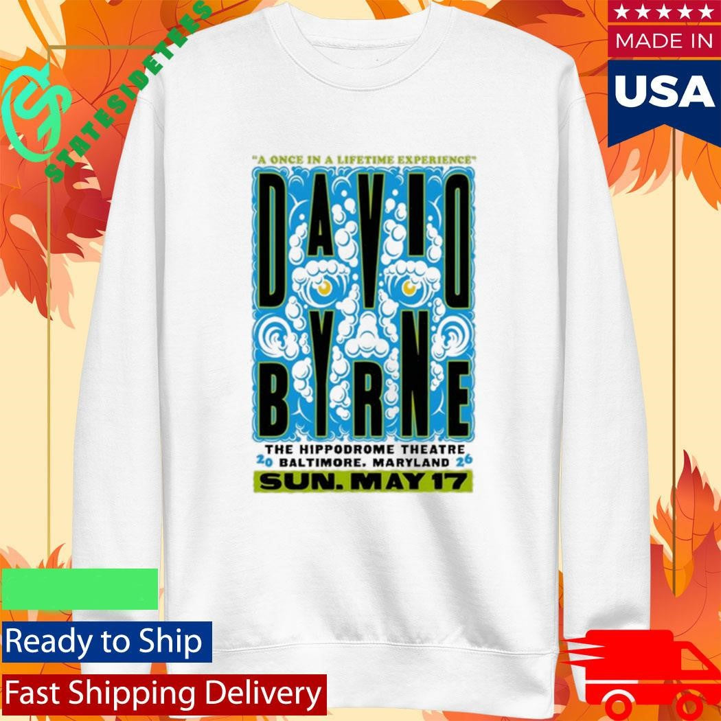 David Byrne Hippodrome Theatre In Baltimore MD May 17 2026 Shirt