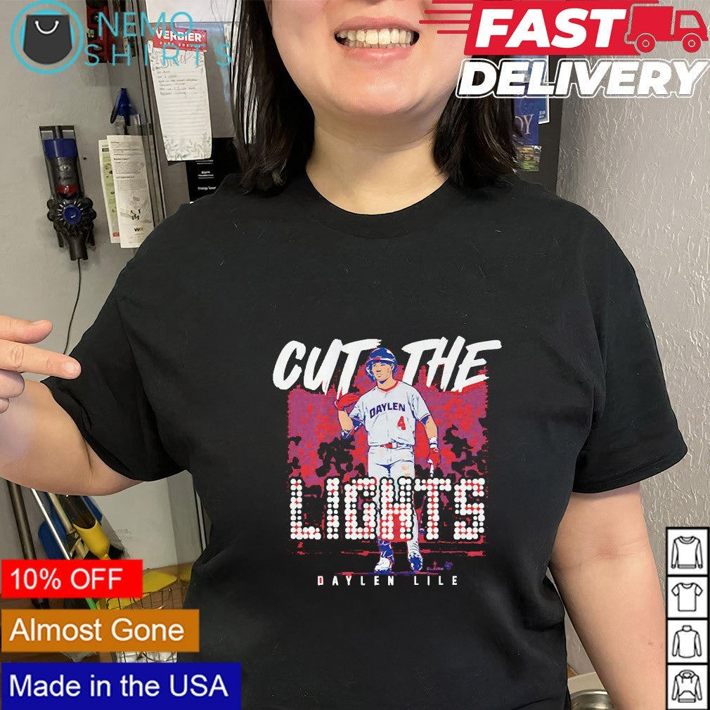 Daylen Lile Washington baseball player cut the lights shirt