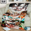Dragonball Eyes Fleece Throw Blanket