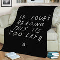 Drake Six God Album Fleece Throw Blanket