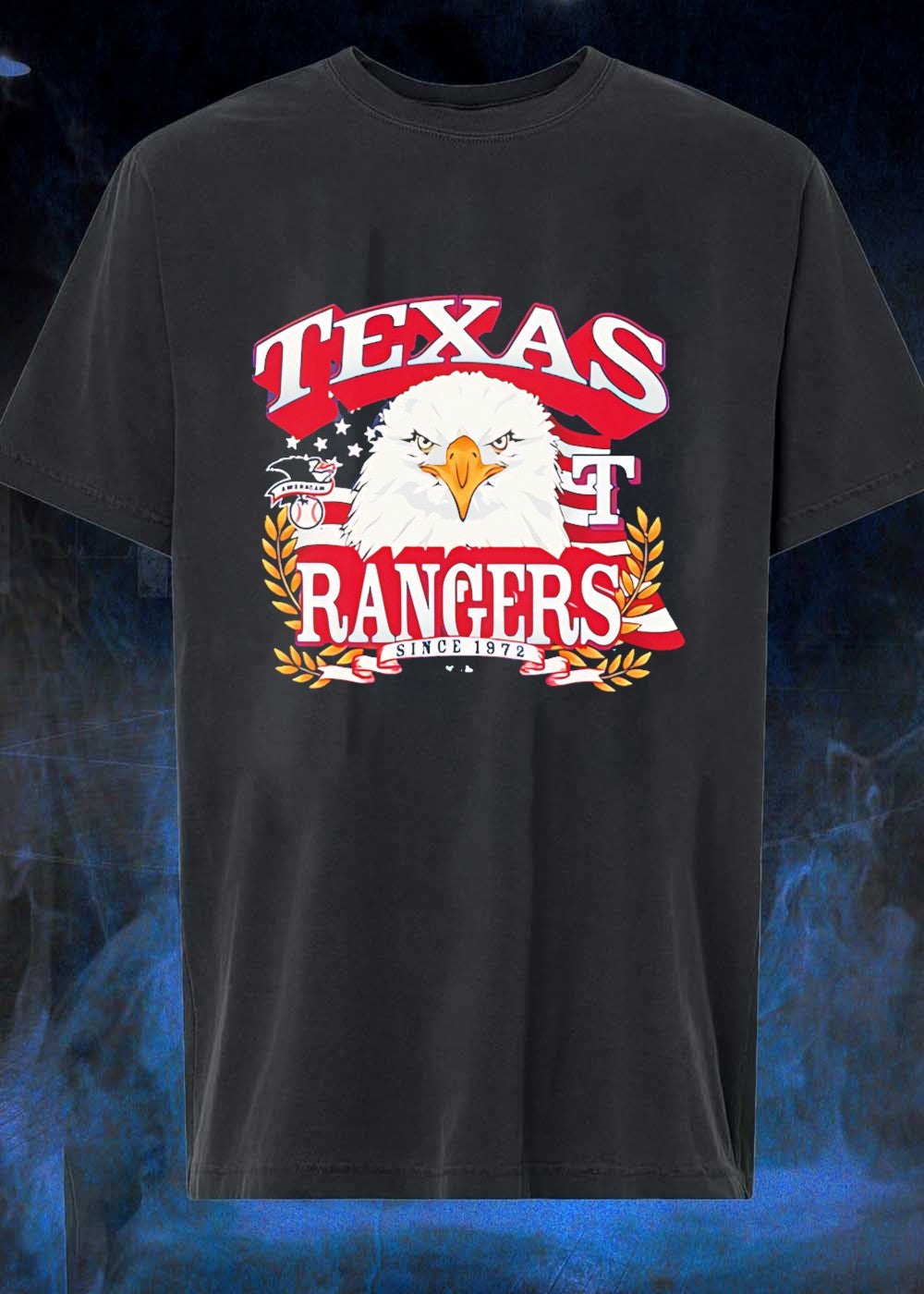 Eagle American Flag Texas Rangers Since 1972 shirt