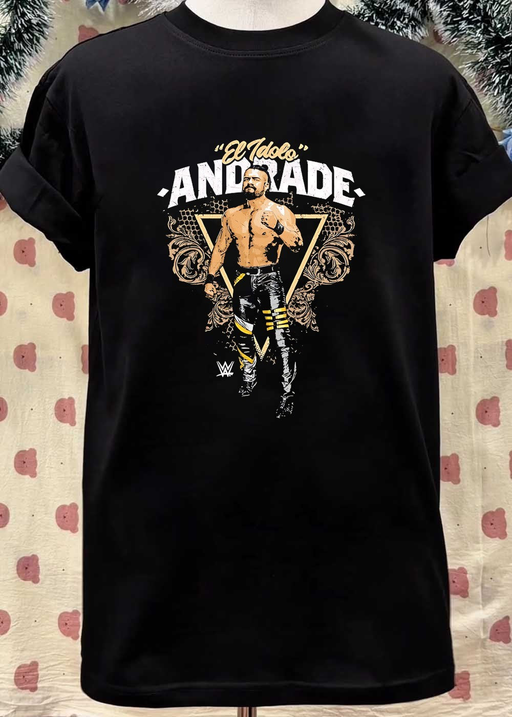 El Idolo Andrade Professional Wrestling Star Men’s Graphic T-Shirt