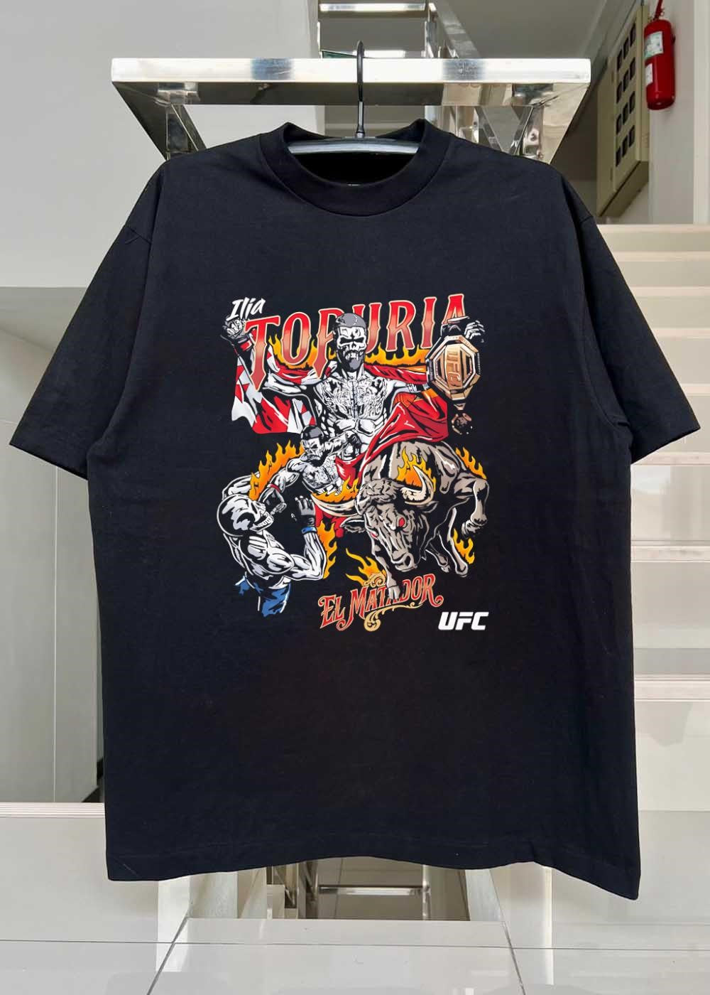 El Matador Ilia Topuria Fighting Bull UFC Championship shirt