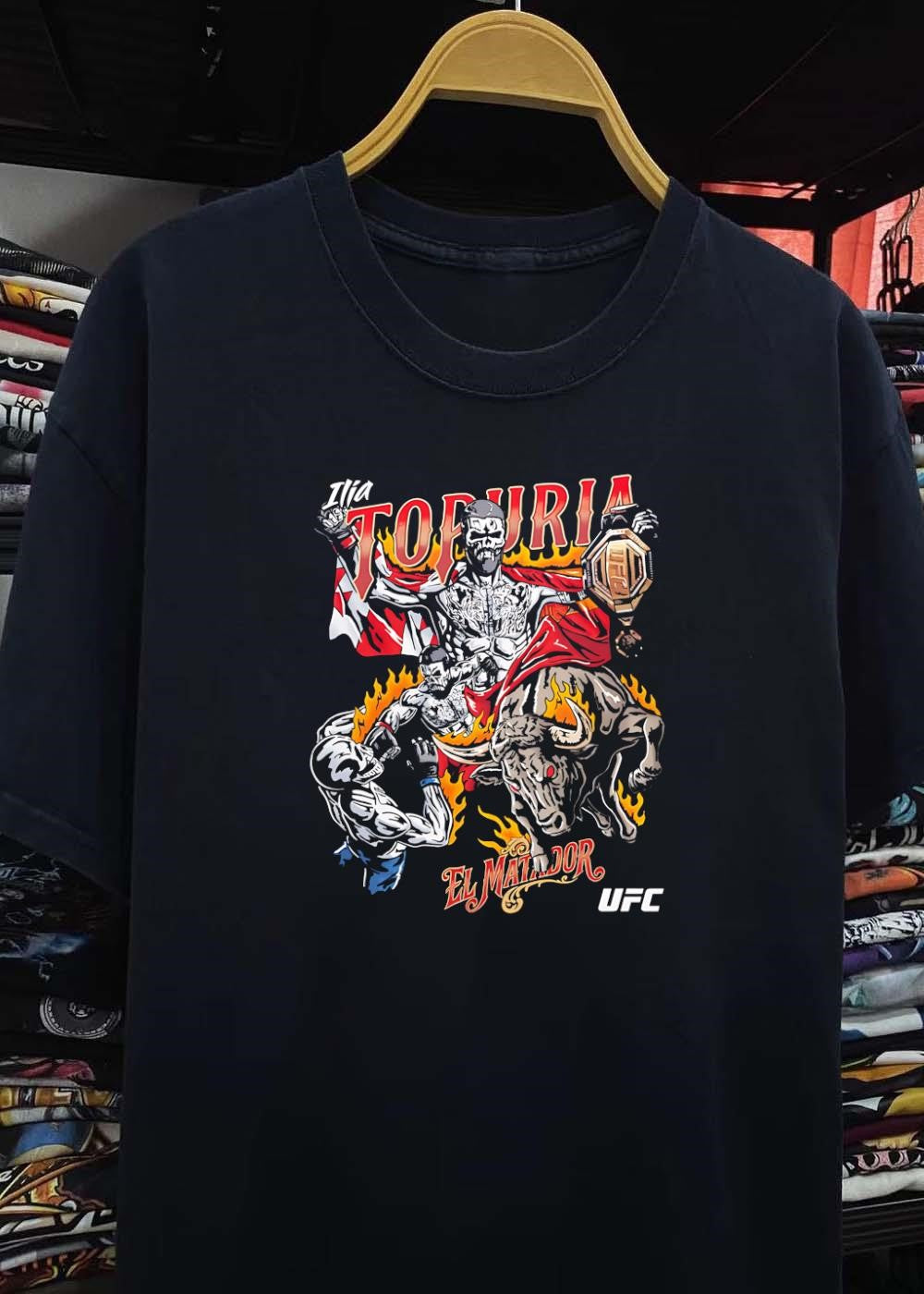 El Matador Ilia Topuria Fighting Bull UFC Championship shirt