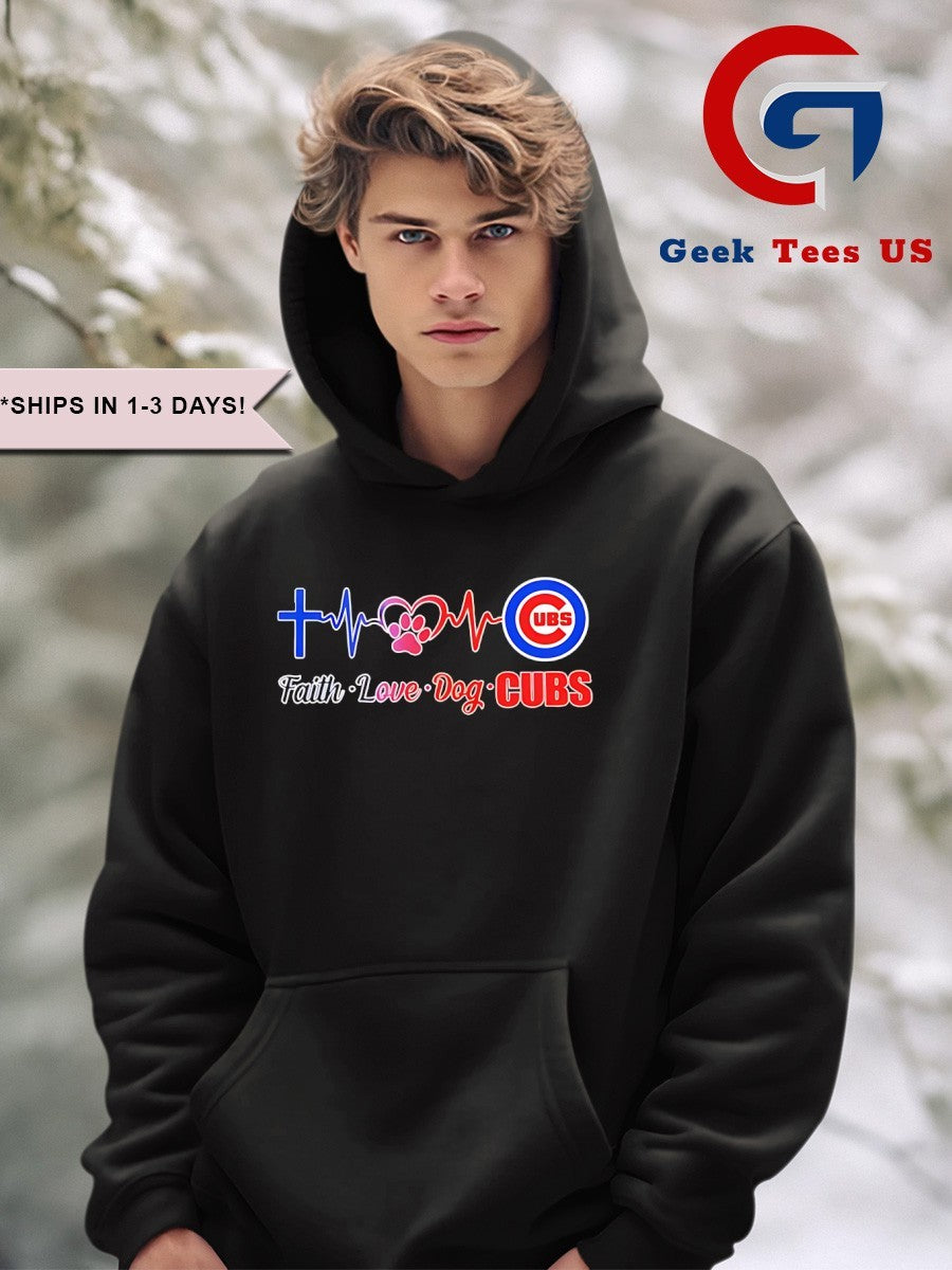Faith Love Dog Chicago Cubs Heartbeat 2025 shirt