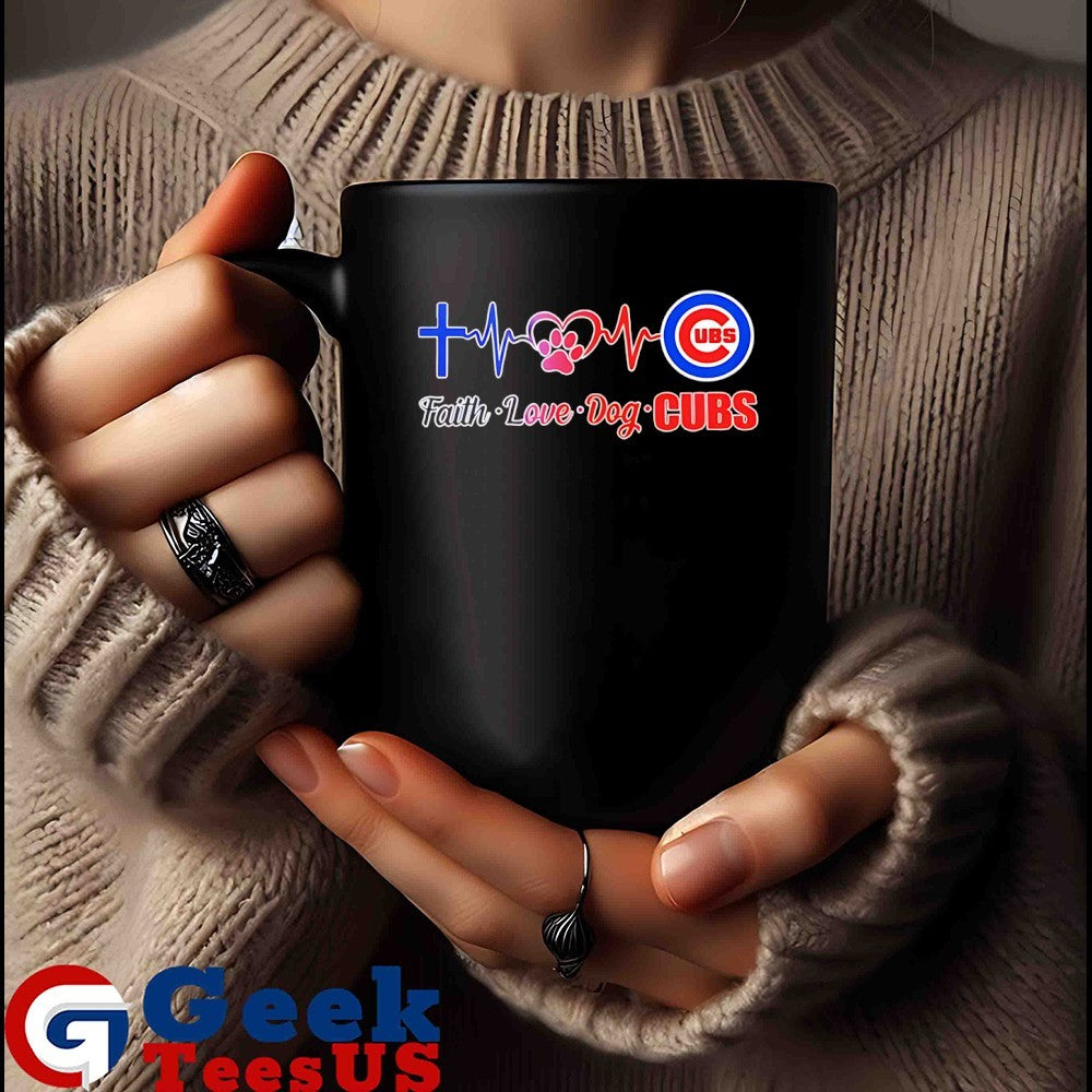 Faith Love Dog Chicago Cubs Heartbeat 2025 shirt
