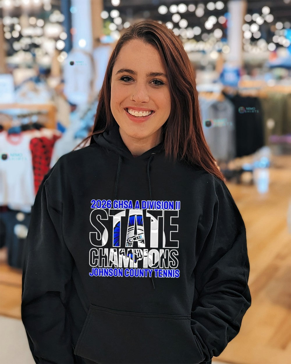 GHSA 2026 A Division II State Champions Johnson County Tennis shirt