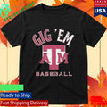 Gig ’Em ATM Diamond Logo Texas A&M Baseball Shirt