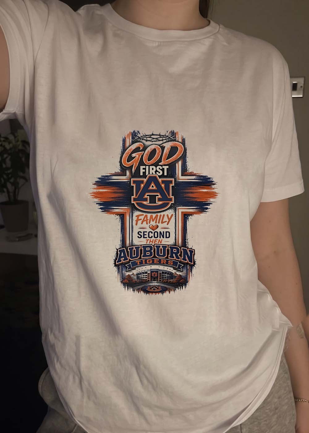 God First Family Second Then Auburn Tigers Shirt