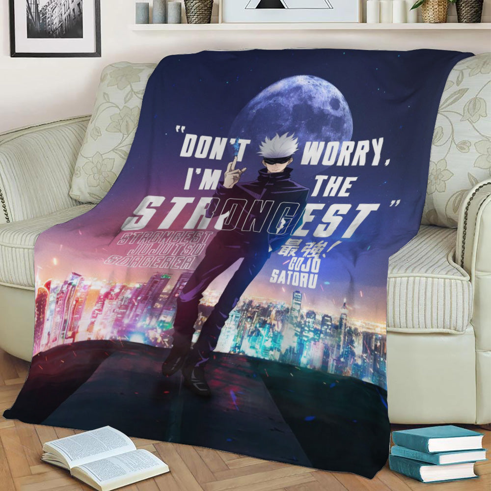 Gojo Satoru Fleece Throw Blanket