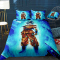 Goku blue Bedding Set (Duvet Cover & Pillow Shams)