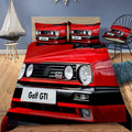 Golf MK2 GTI minimal Bedding Set (Duvet Cover & Pillow Shams)