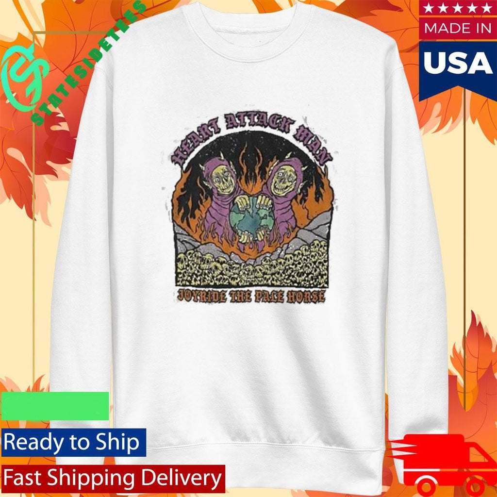 Heart Attack Man Earth On Fire Shirt